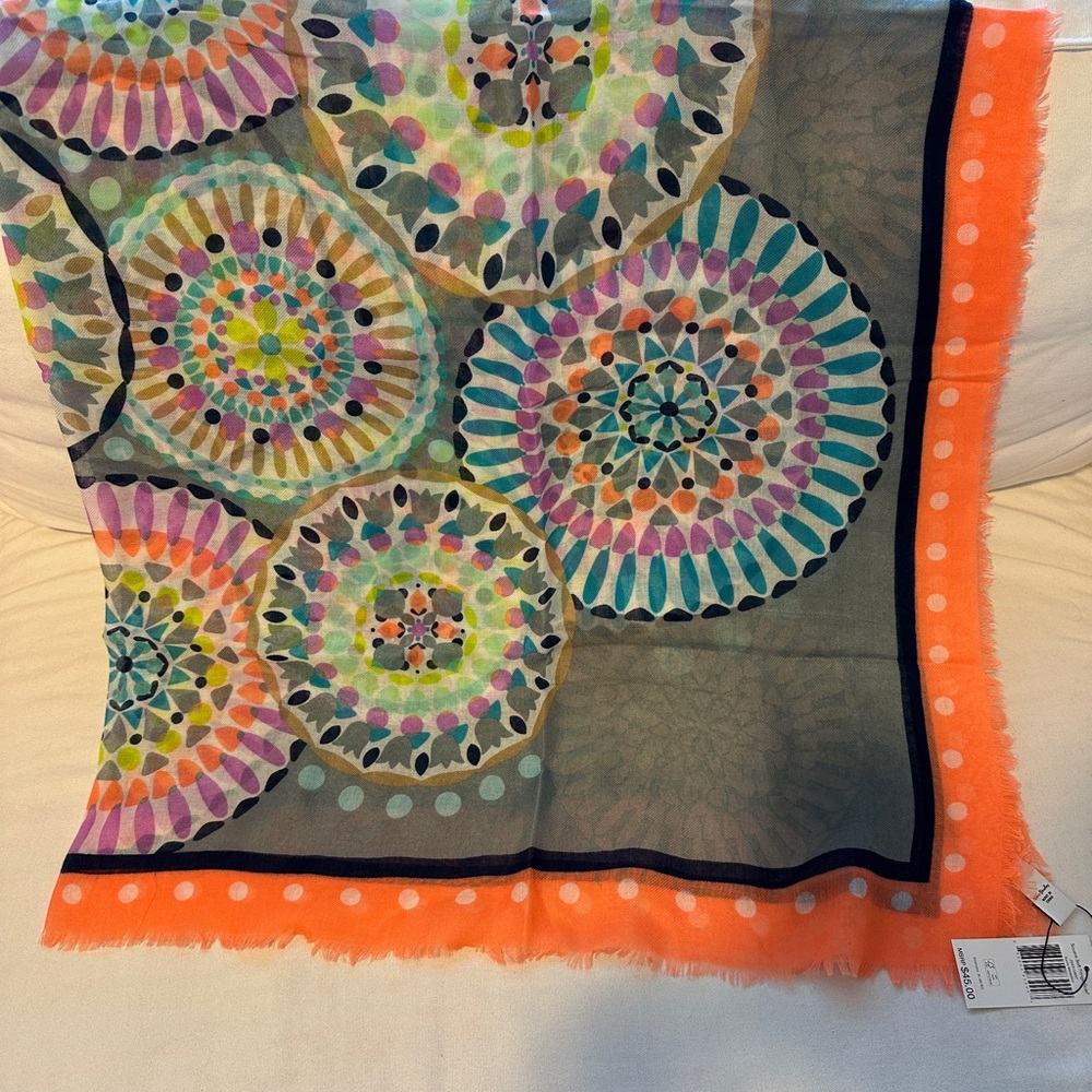 Vera Bradley Multicolor Mandala Scarf